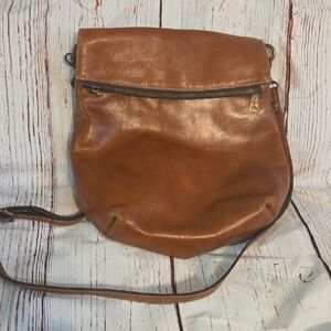 Patricia Nash Tan Leather Crossbody Bag